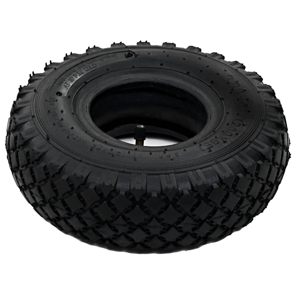 2 Reifen 2 Schläuche 3,00 - 4 260 X 85 Für Sackkarren Gummi