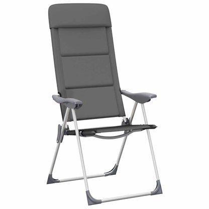 Campingstuhl 2 Stk. 58 X 69 X 111 Cm Aluminium