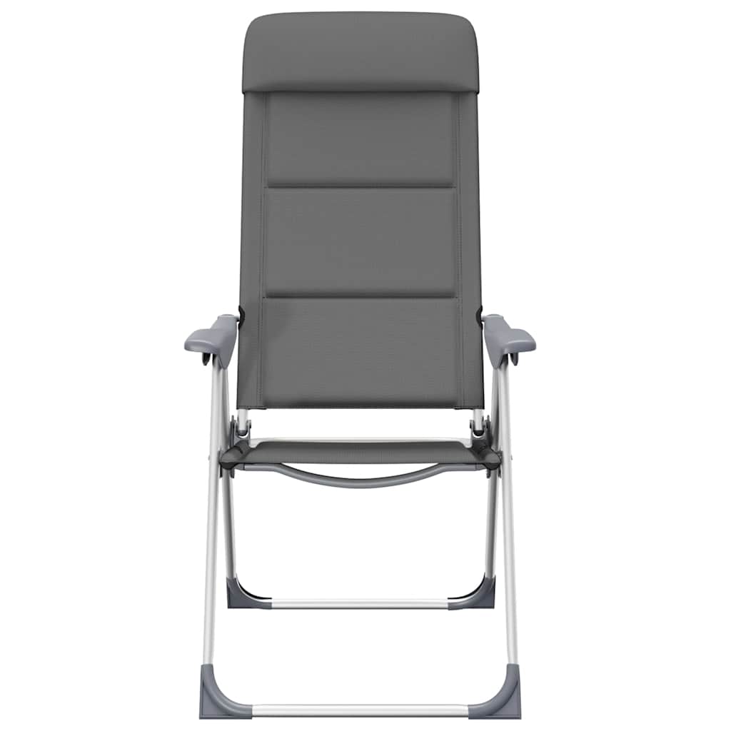 Campingstuhl 2 Stk. 58 X 69 X 111 Cm Aluminium