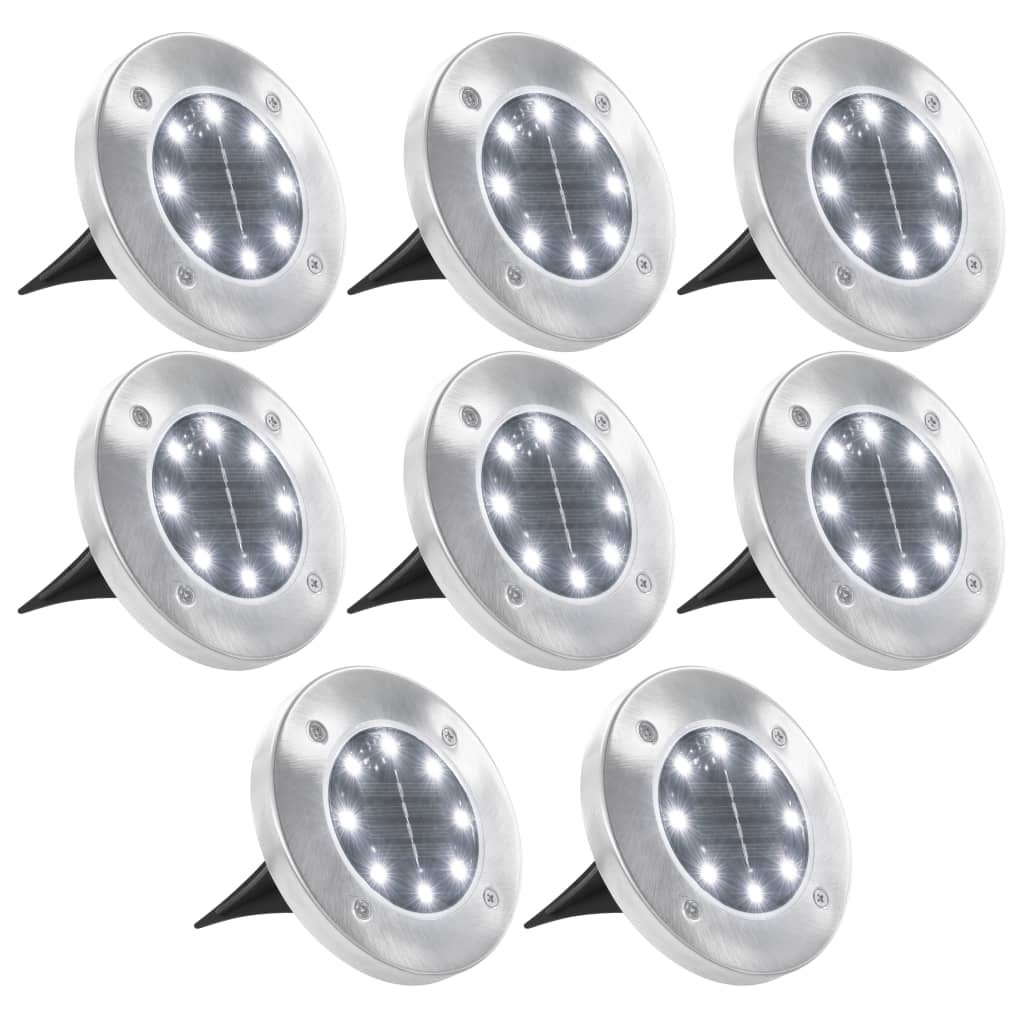 Solar-Bodenleuchten 8 Stk. Led