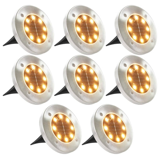 Solar-Bodenleuchten 8 Stk. Led