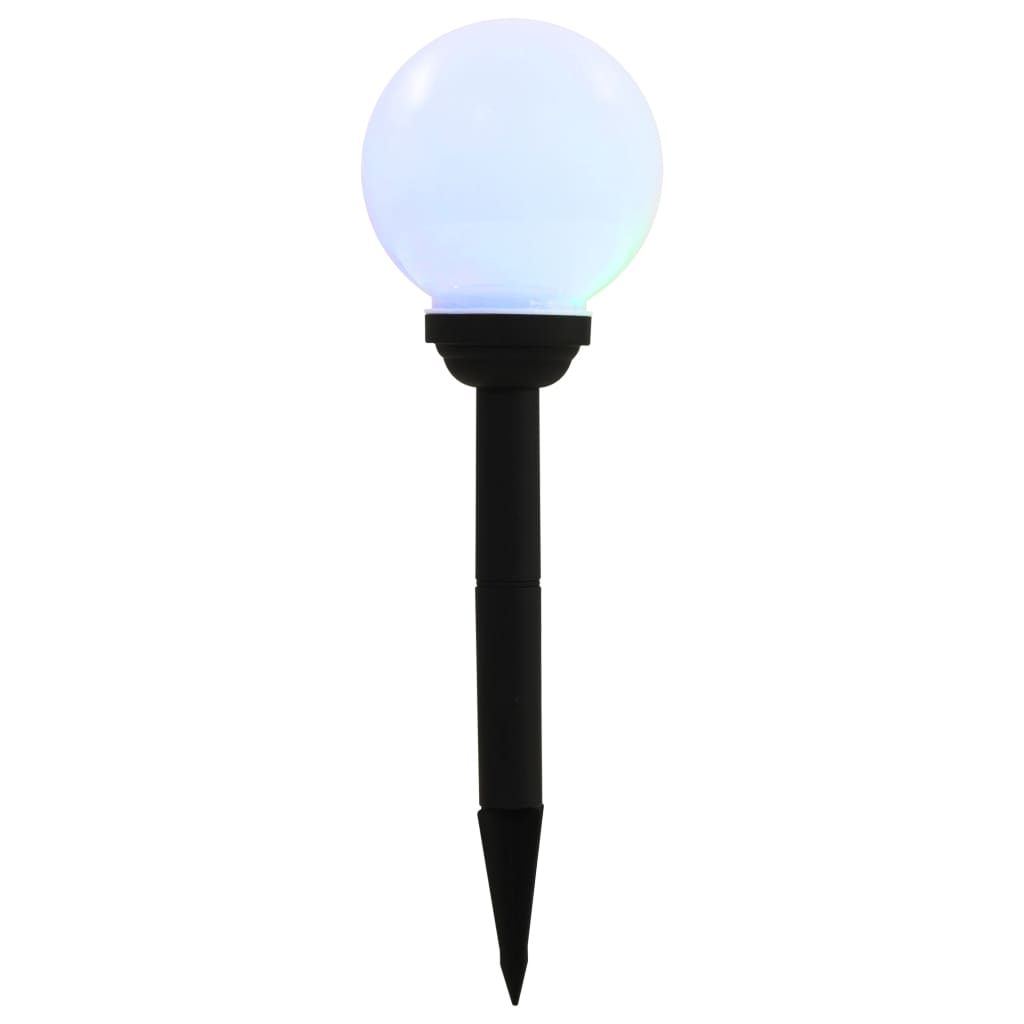 Solar-Außenleuchten 4 Stk. Led Kugelförmig 15 Cm Rgb