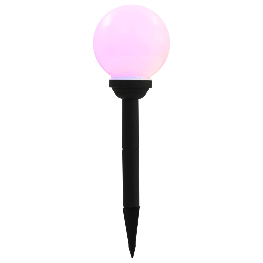 Solar-Außenleuchten 4 Stk. Led Kugelförmig 15 Cm Rgb