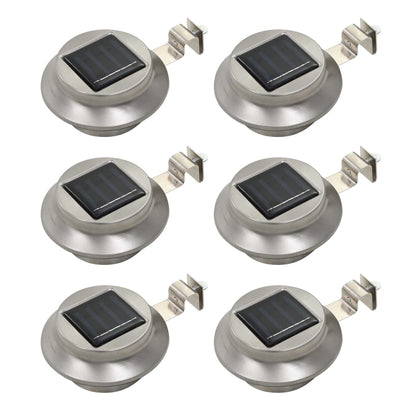 Outdoor Solarleuchten 6 Stück Led Rund 12 Cm Weiß