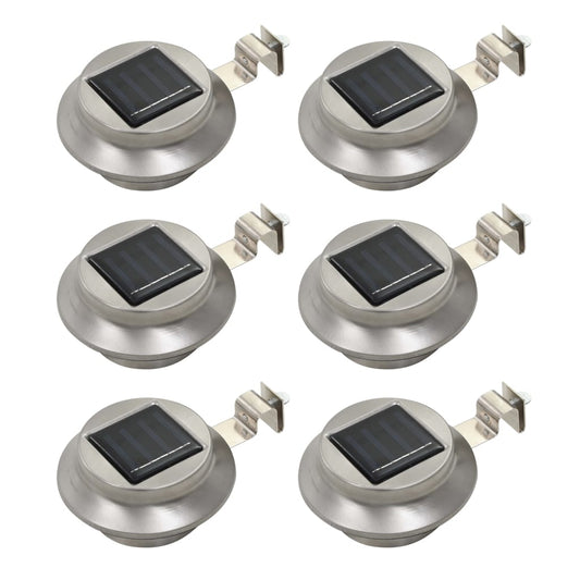 Outdoor Solarleuchten 6 Stück Led Rund 12 Cm Weiß