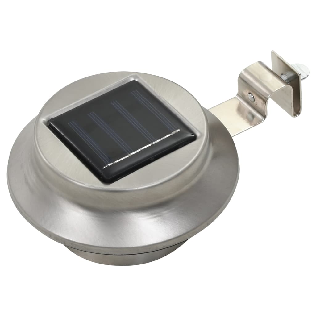 Outdoor Solarleuchten 6 Stück Led Rund 12 Cm Weiß