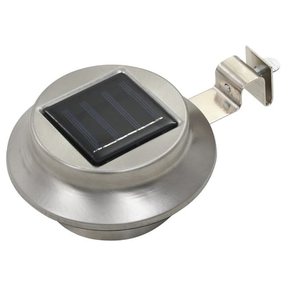 Outdoor Solarleuchten 6 Stück Led Rund 12 Cm Weiß