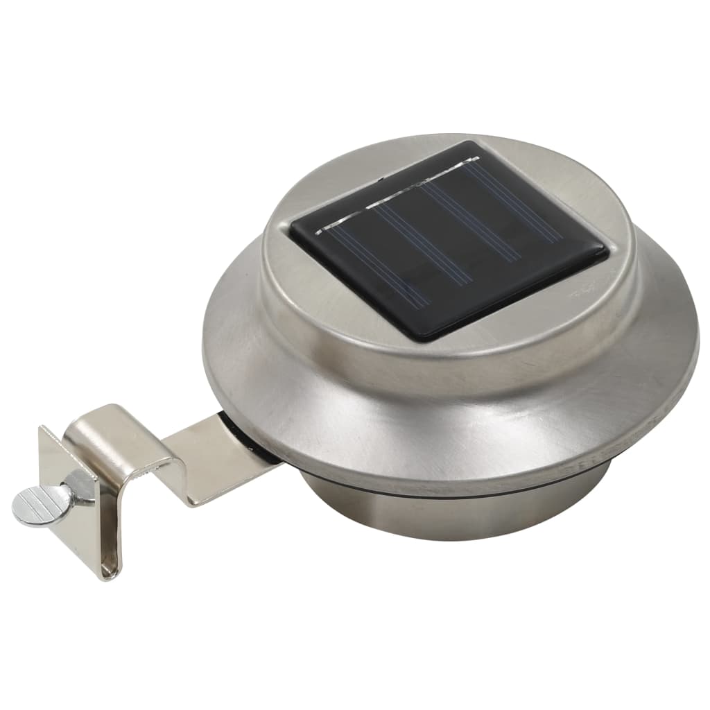 Outdoor Solarleuchten 6 Stück Led Rund 12 Cm Weiß