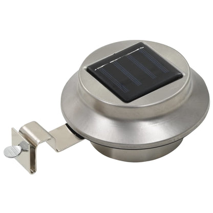 Outdoor Solarleuchten 6 Stück Led Rund 12 Cm Weiß