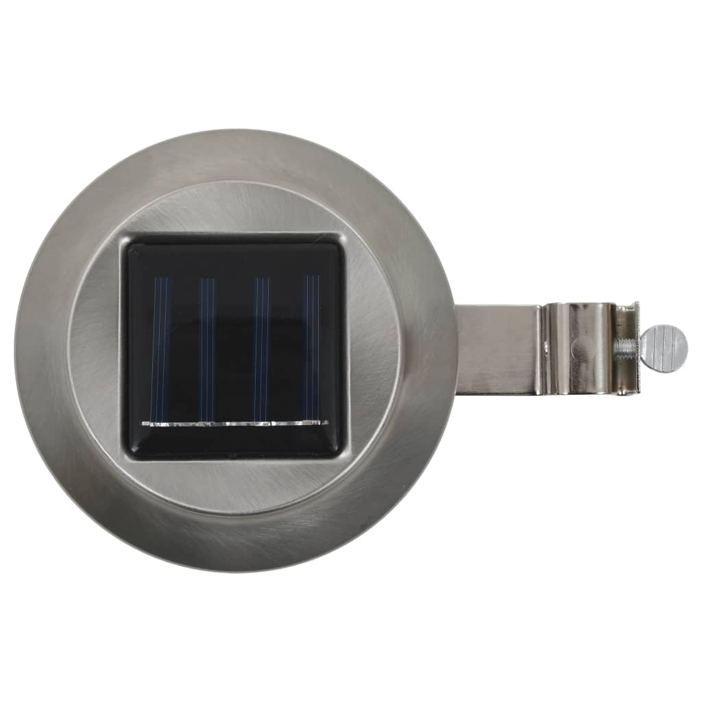 Outdoor Solarleuchten 6 Stück Led Rund 12 Cm Weiß