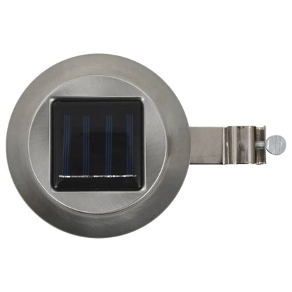 Outdoor Solarleuchten 6 Stück Led Rund 12 Cm Weiß