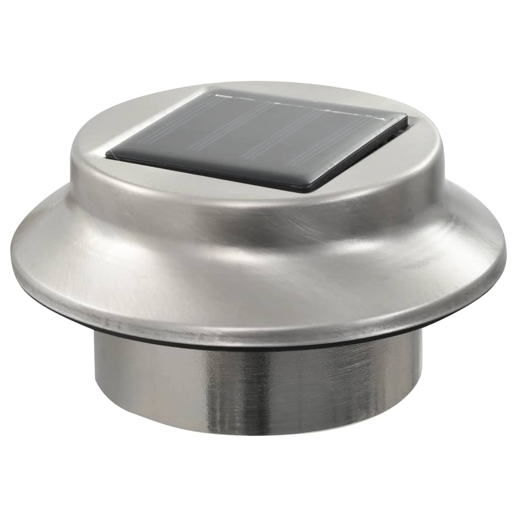Outdoor Solarleuchten 6 Stück Led Rund 12 Cm Weiß