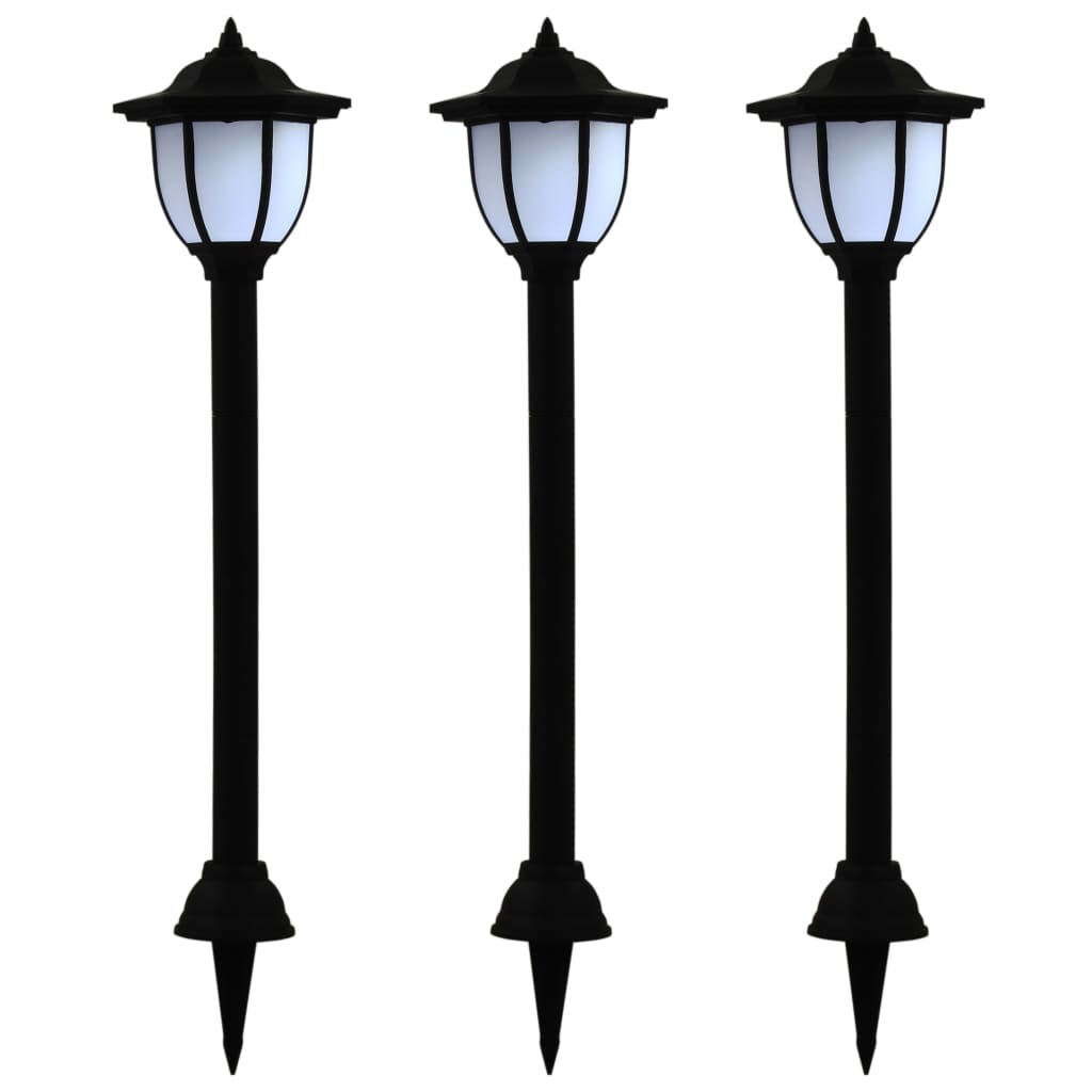 Outdoor Solarleuchten 3 Stück Led Schwarz