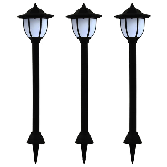 Outdoor Solarleuchten 3 Stück Led Schwarz