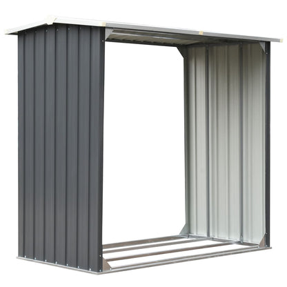 Brennholzlager Verzinkter Stahl 172 X 91 X 154 Cm