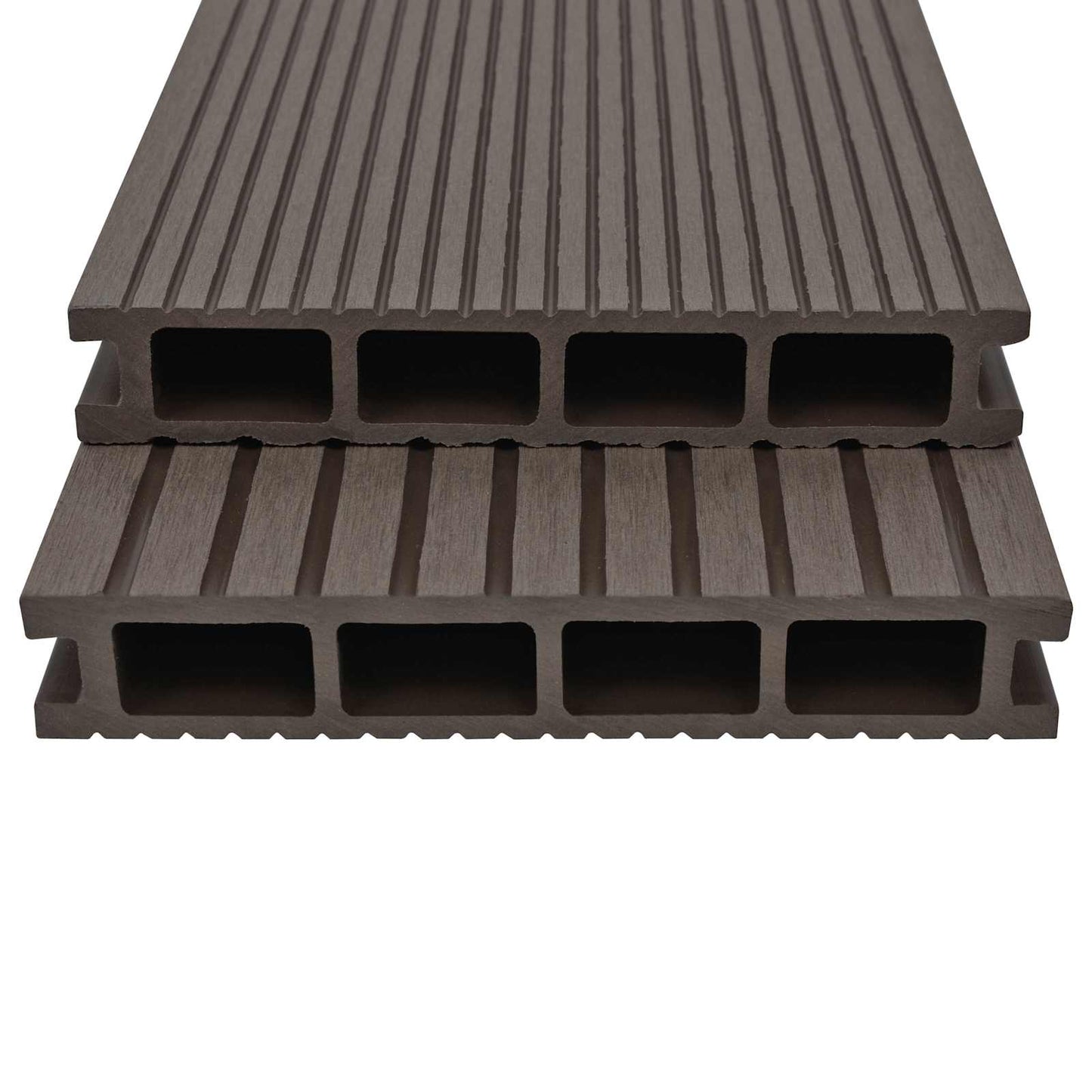 Terrassendiele 6 Pcs Dunkelbraun Wpc