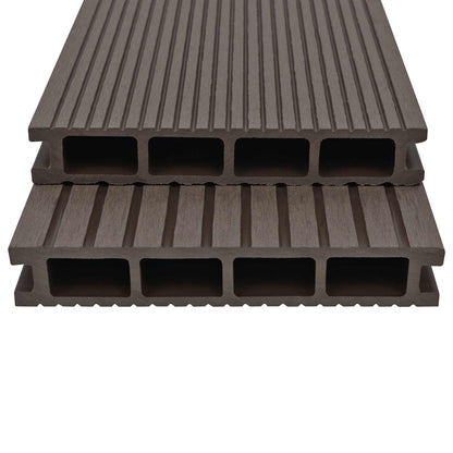 Terrassendiele 6 Pcs Dunkelbraun Wpc