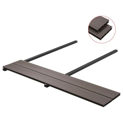 Terrassendiele 6 Pcs Dunkelbraun Wpc