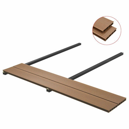 Terrassendiele 4 Pcs Teak Wpc
