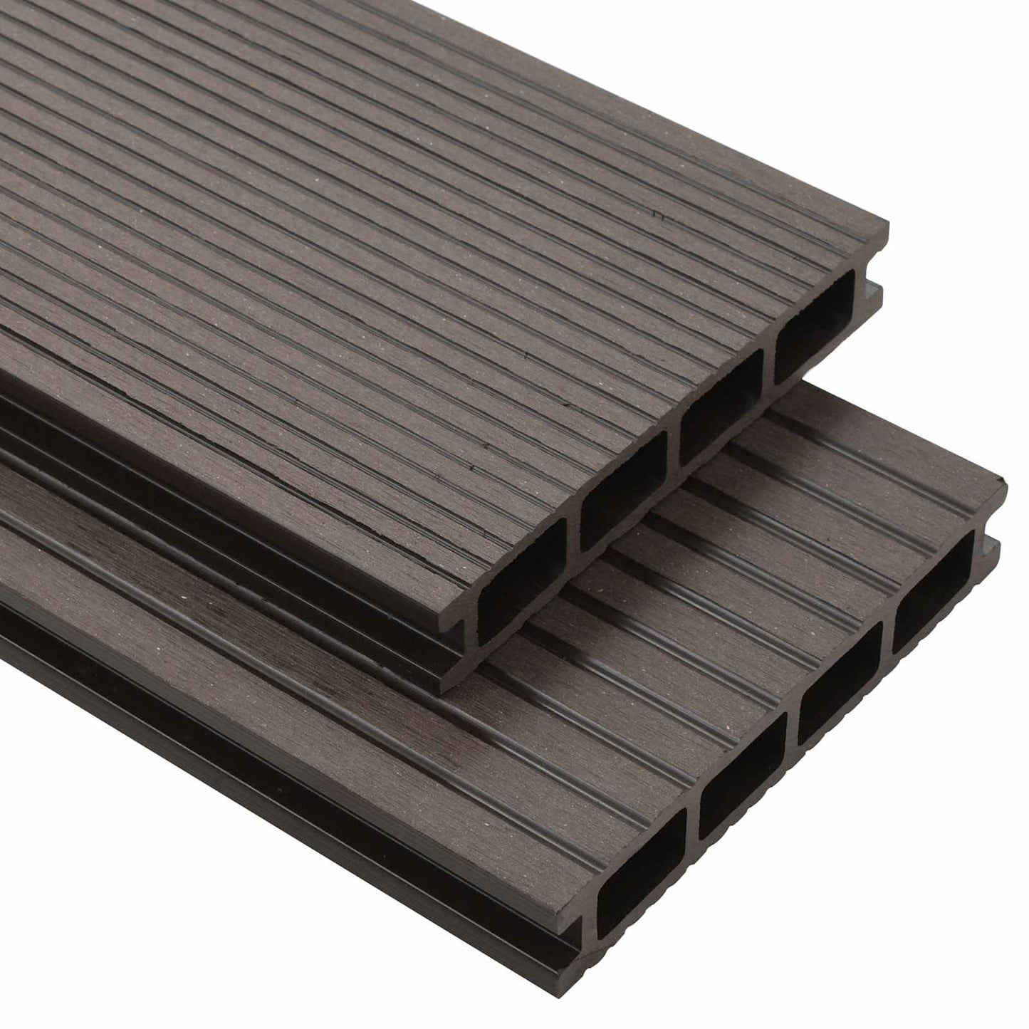 Terrassendiele 4 Pcs Dunkelbraun Wpc