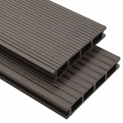 Terrassendiele 4 Pcs Dunkelbraun Wpc
