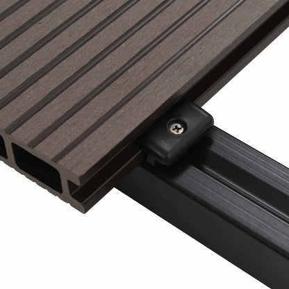 Terrassendiele 4 Pcs Dunkelbraun Wpc