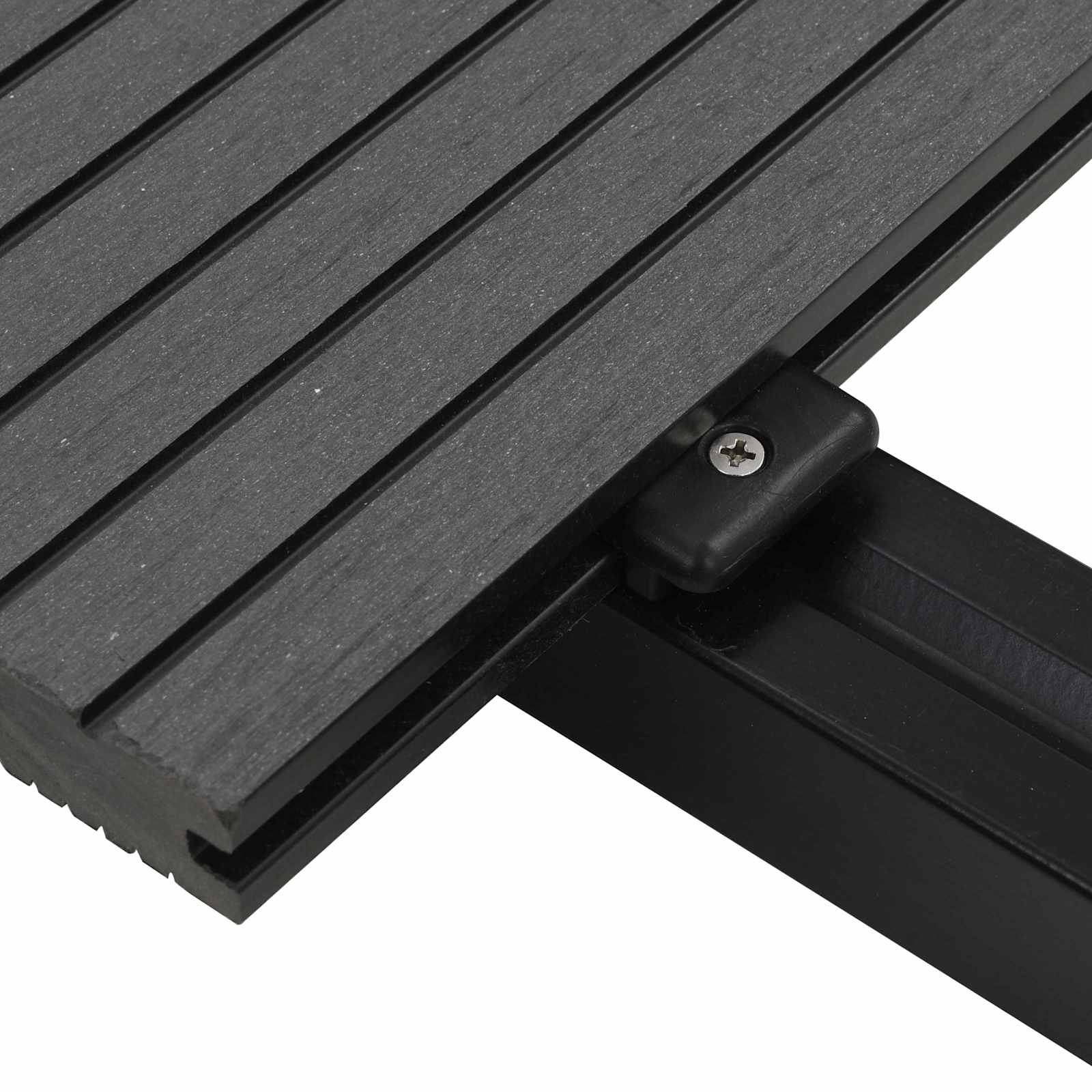 Terrassendiele 6 Pcs Grau Wpc