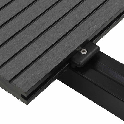 Terrassendiele 6 Pcs Grau Wpc