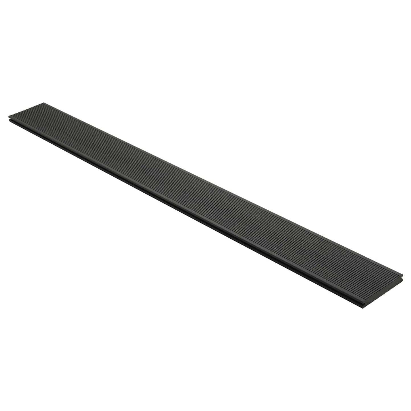 Terrassendiele 6 Pcs Schwarz Wpc