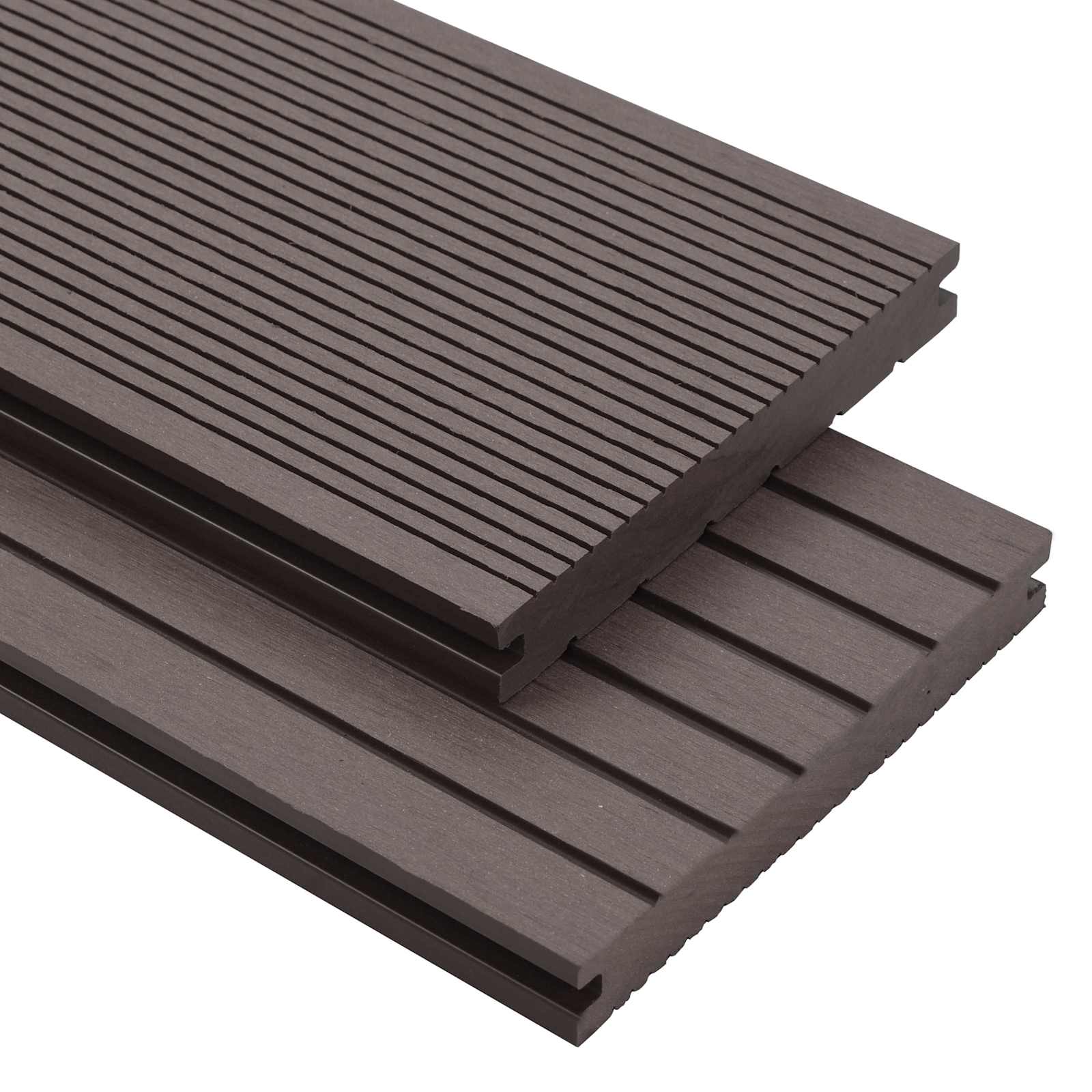 Terrassendiele 6 Pcs Dunkelbraun Wpc