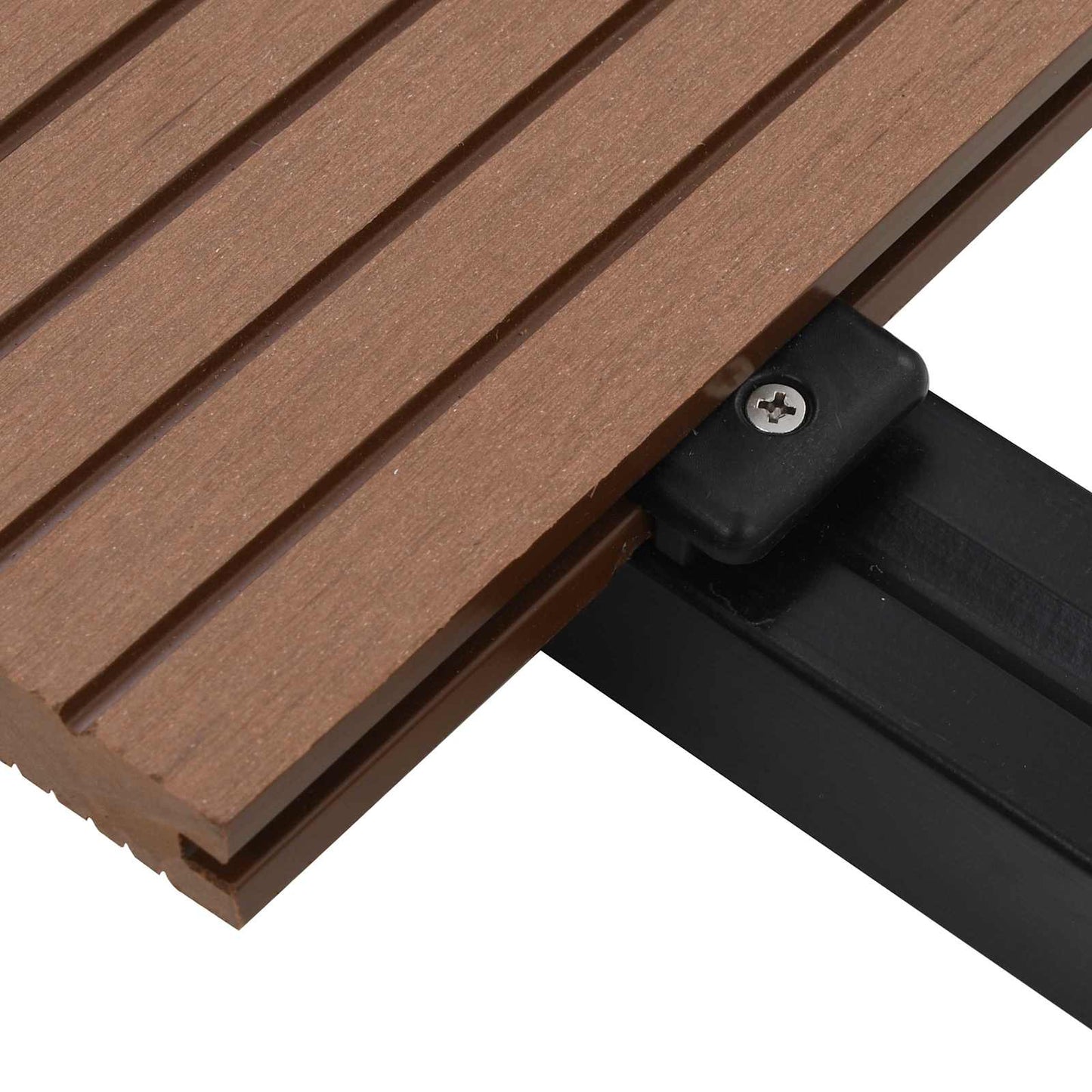 Terrassendiele 4 Pcs Hellbraun Wpc
