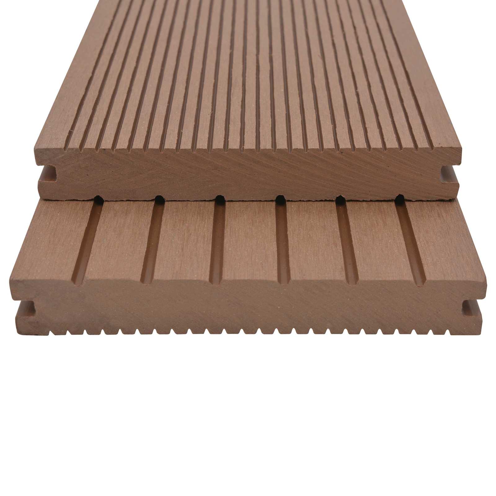 Terrassendiele 4 Pcs Hellbraun Wpc