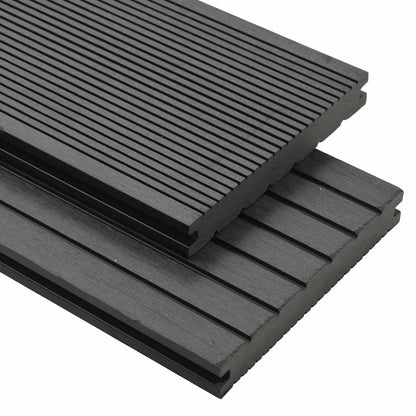Terrassendiele 4 Pcs Grau Wpc
