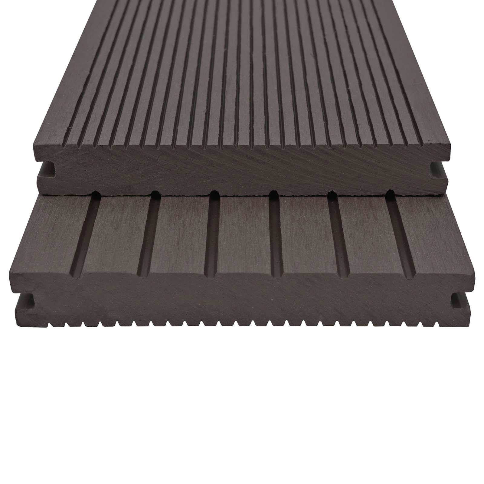Terrassendiele 4 Pcs Dunkelbraun Wpc