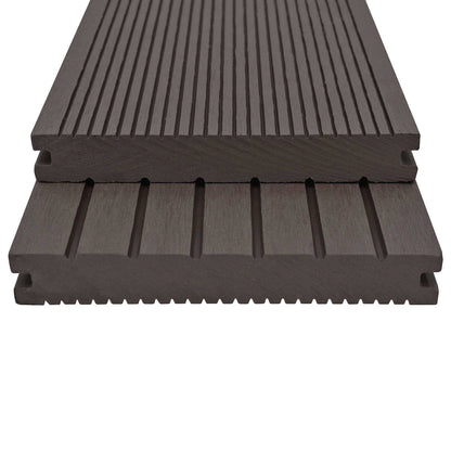 Terrassendiele 4 Pcs Dunkelbraun Wpc
