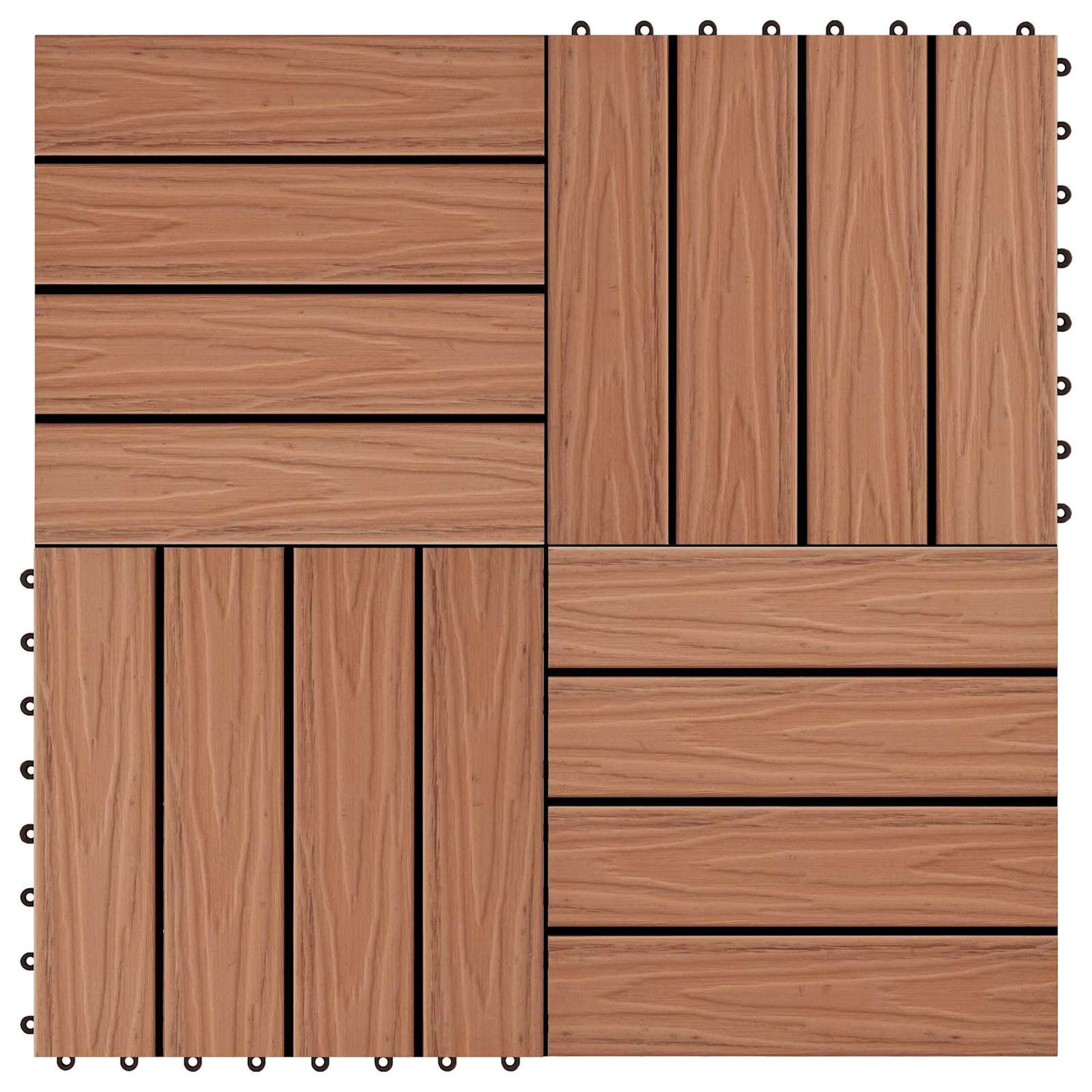 Terrassenfliese 3D-Design 11 Pcs 30 X 30 Cm Wpc