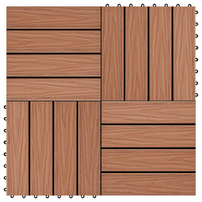 Terrassenfliese 3D-Design 11 Pcs 30 X 30 Cm Wpc