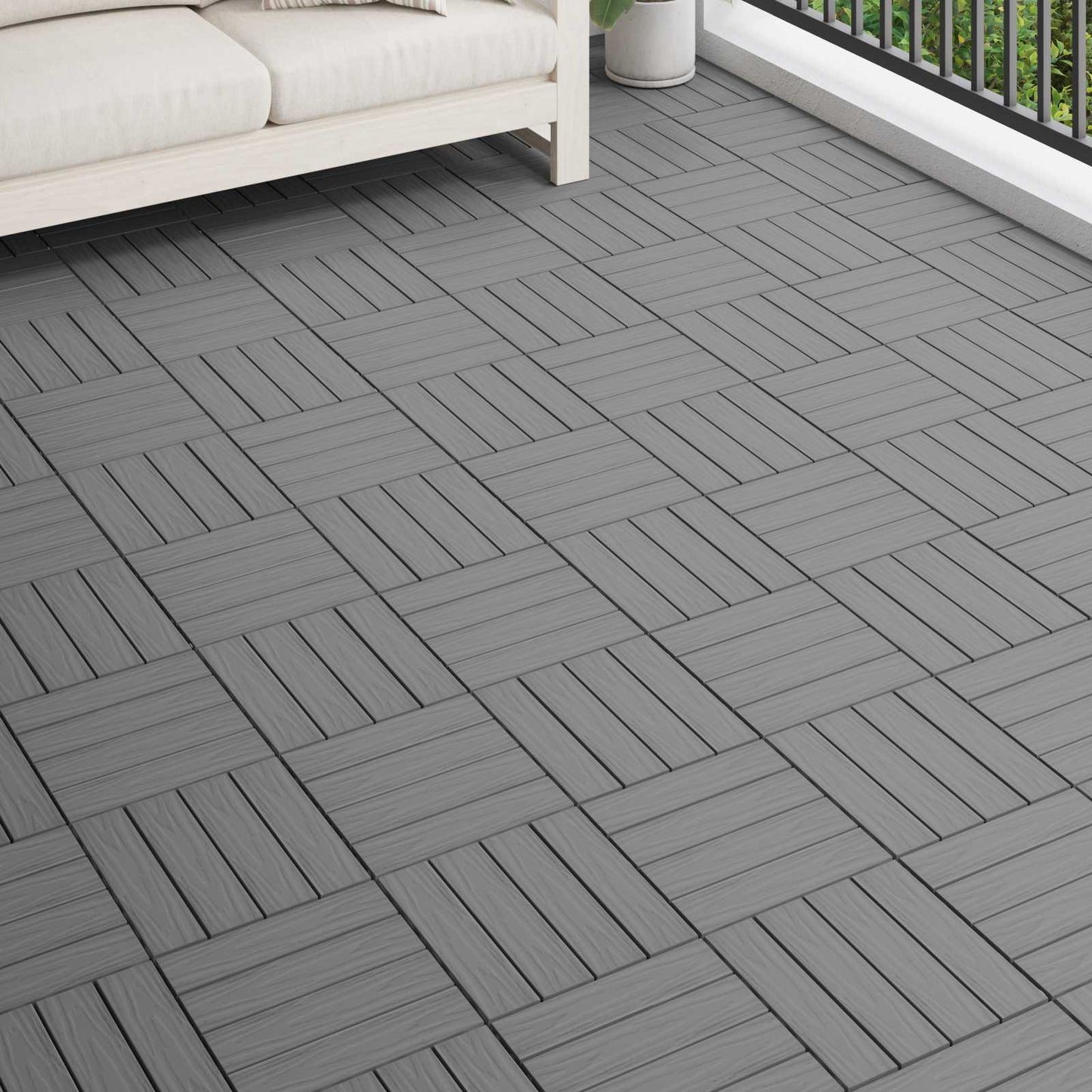 Terrassenfliese 3D-Design 11 Pcs 30 X 30 Cm Wpc