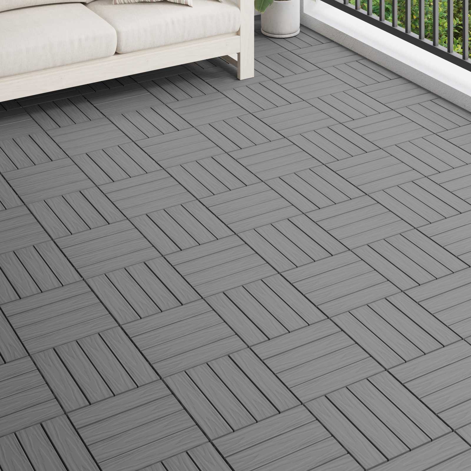 Terrassenfliese 3D-Design 11 Pcs 30 X 30 Cm Wpc