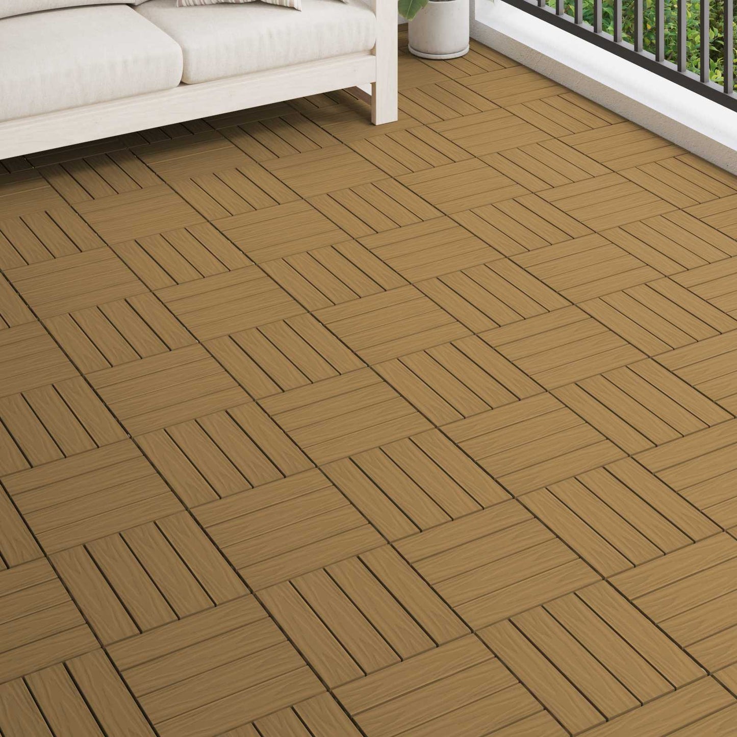 Terrassenfliese 3D-Design 11 Pcs 30 X 30 Cm Wpc