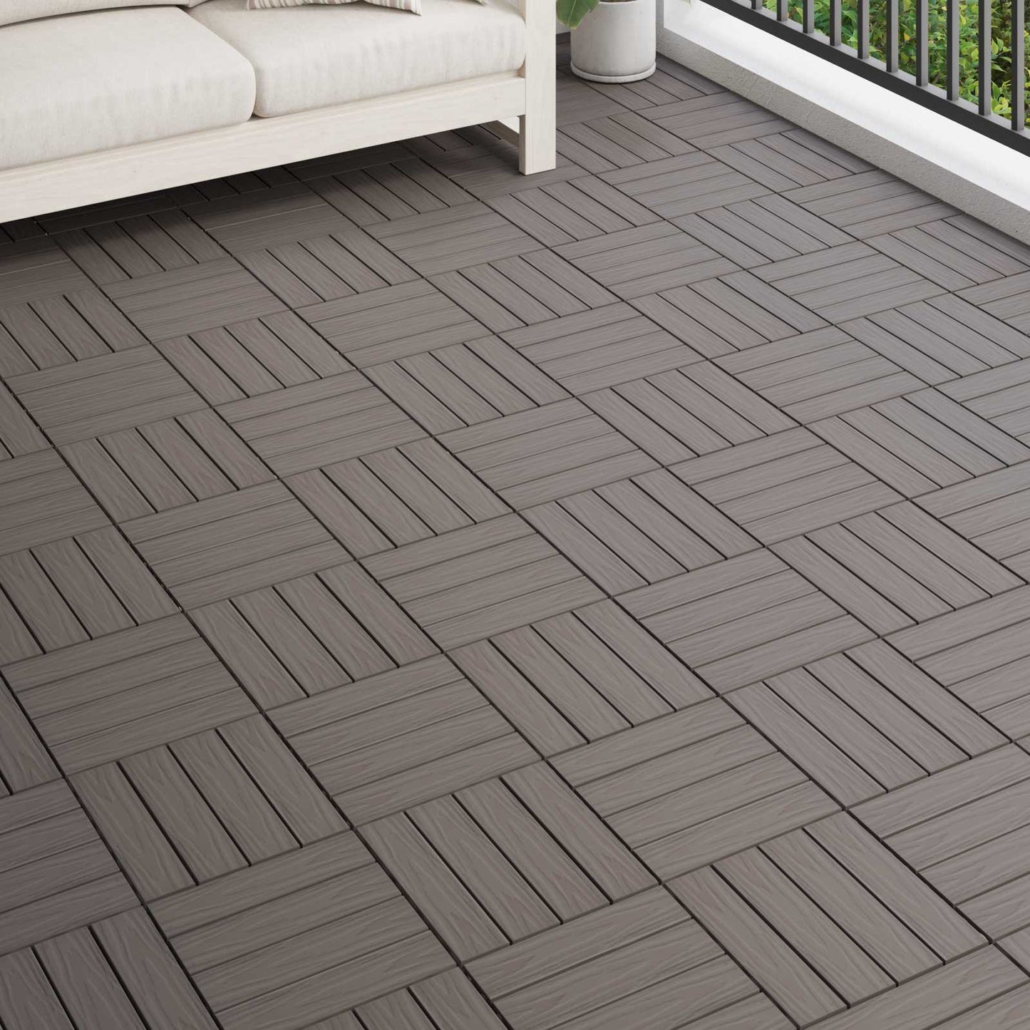 Terrassenfliese 3D-Design 11 Pcs 30 X 30 Cm Wpc