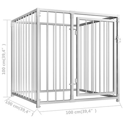 Outdoor-Hundezwinger 100×100×100 Cm
