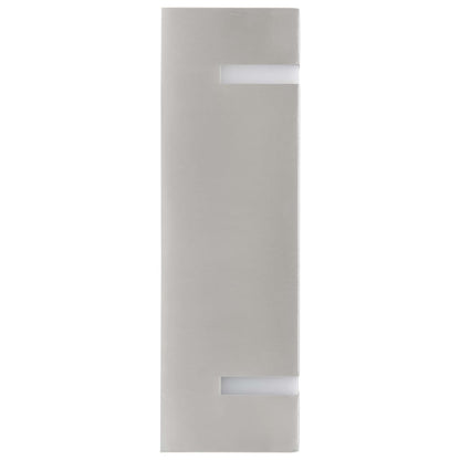 Außenwandleuchten 2 Stk. 35 W N Rechteckig Silber