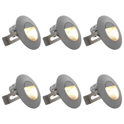 Außenwandleuchten 6 Stk. Led 2 W Silbern