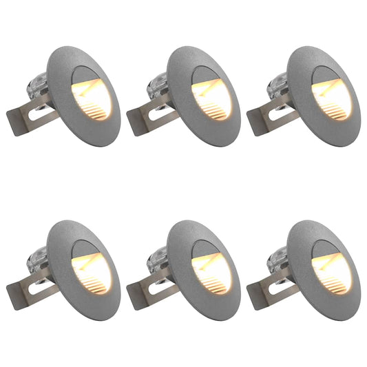 Außenwandleuchten 6 Stk. Led 2 W Silbern