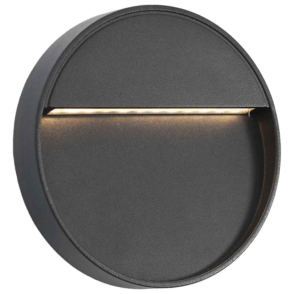 Außenwandleuchten 2 Stk. Led 3W Schwarz