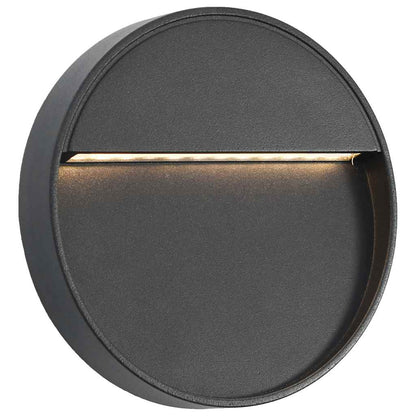 Außenwandleuchten 2 Stk. Led 3W Schwarz