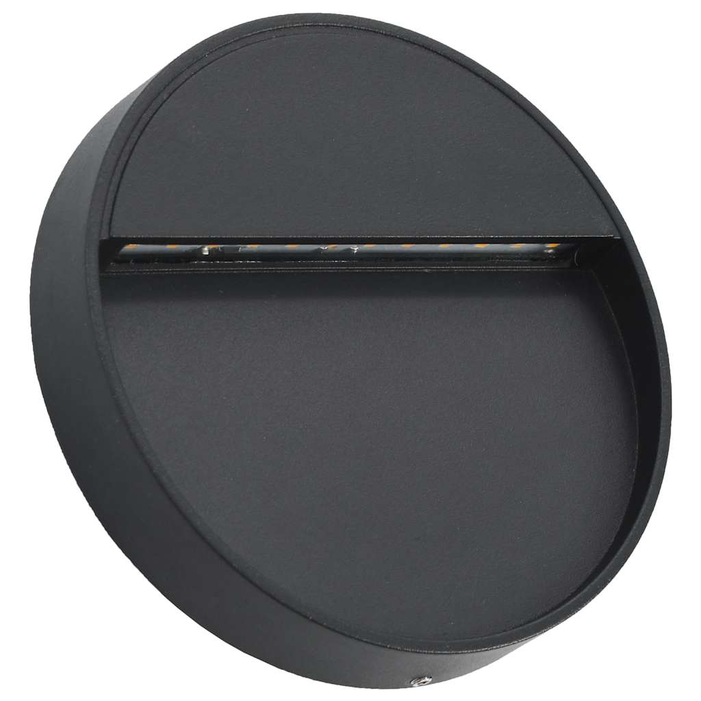 Außenwandleuchten 2 Stk. Led 3W Schwarz