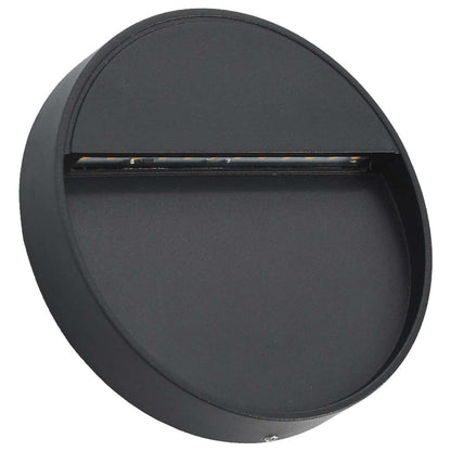 Außenwandleuchten 2 Stk. Led 3W Schwarz