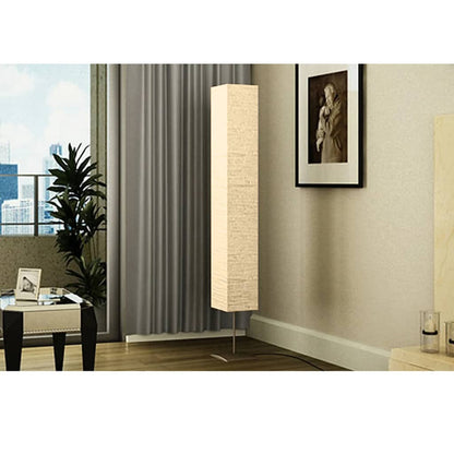 Standleuchte Mit Stahlständer Beige Grün